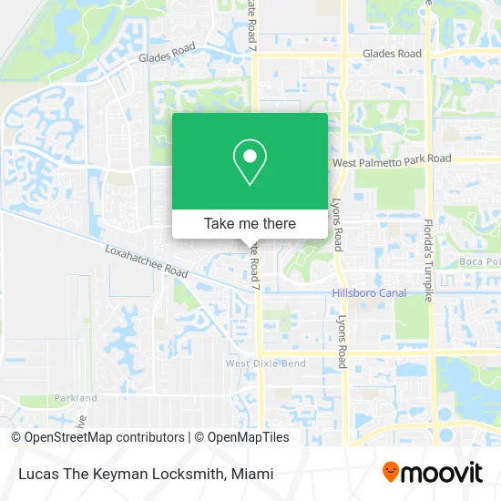 Lucas The Keyman Locksmith map