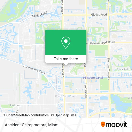Accident Chiropractors map