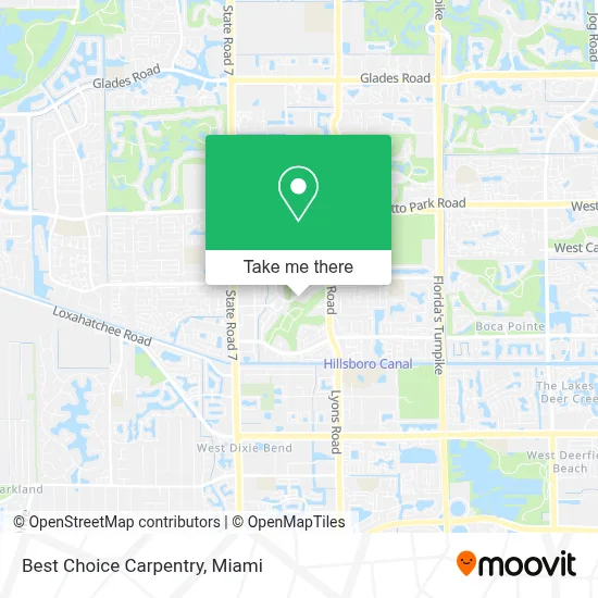 Best Choice Carpentry map