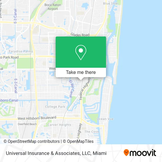 Universal Insurance & Associates, LLC map