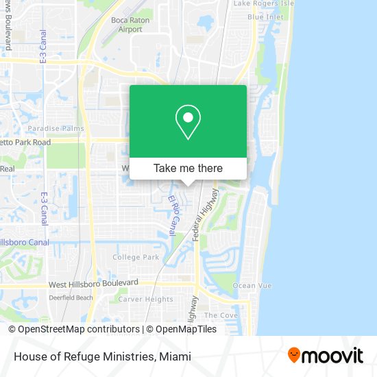 Mapa de House of Refuge Ministries