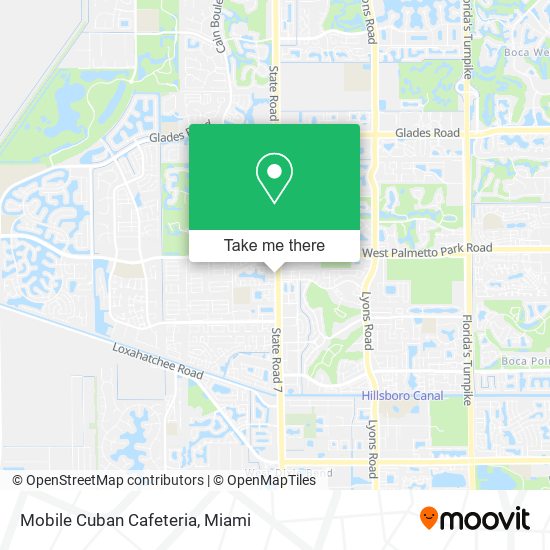 Mobile Cuban Cafeteria map