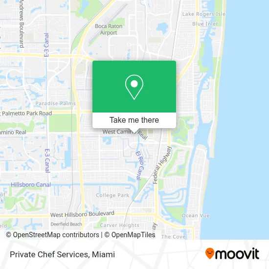 Private Chef Services map