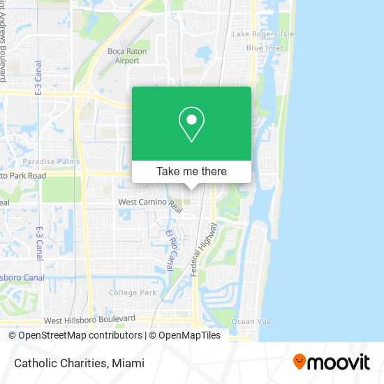 Catholic Charities map