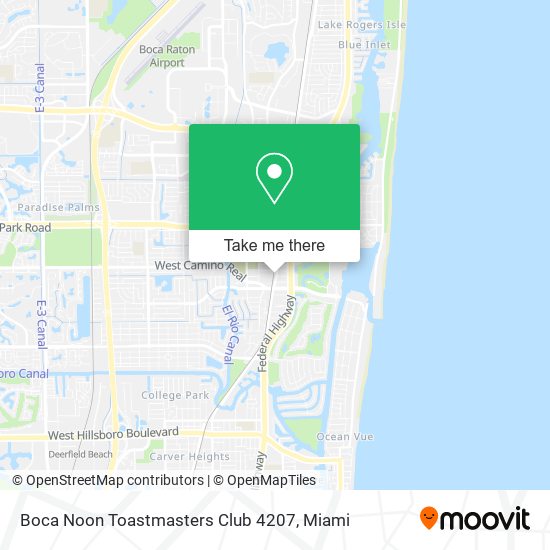 Boca Noon Toastmasters Club 4207 map