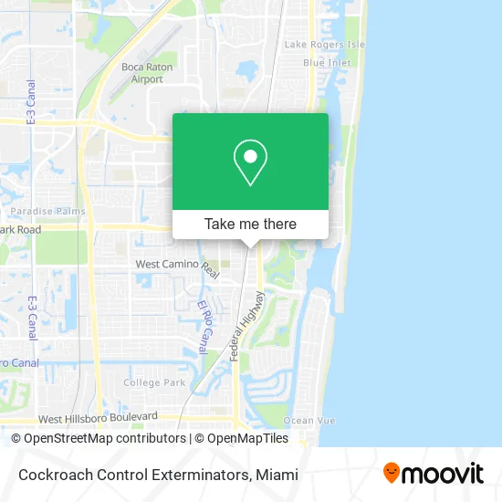 Mapa de Cockroach Control Exterminators