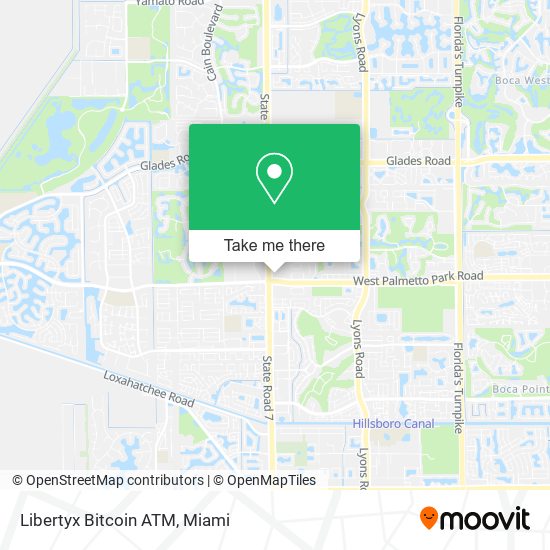 Mapa de Libertyx Bitcoin ATM