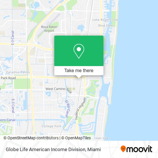 Globe Life American Income Division map