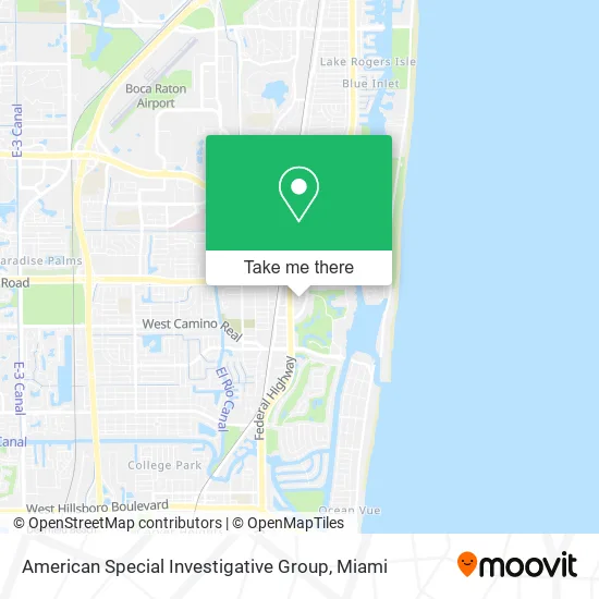 American Special Investigative Group map