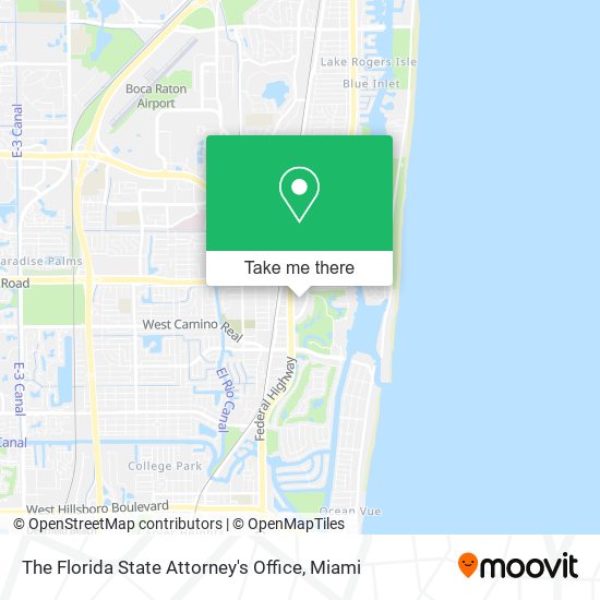 The Florida State Attorney's Office map