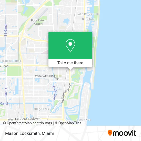 Mason Locksmith map