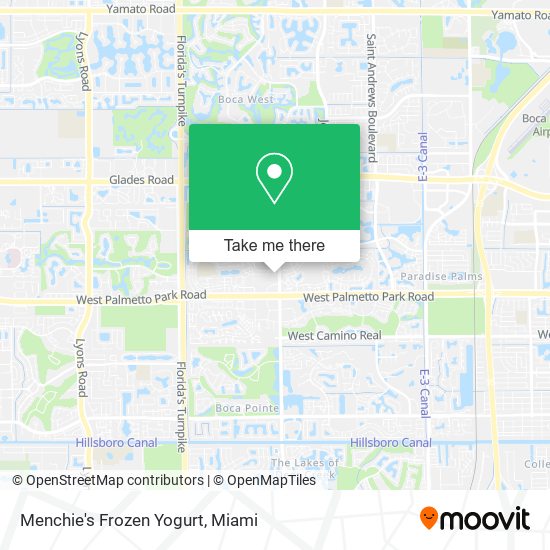 Mapa de Menchie's Frozen Yogurt