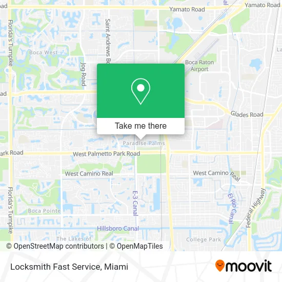 Locksmith Fast Service map