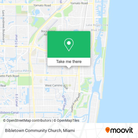 Bibletown Community Church map