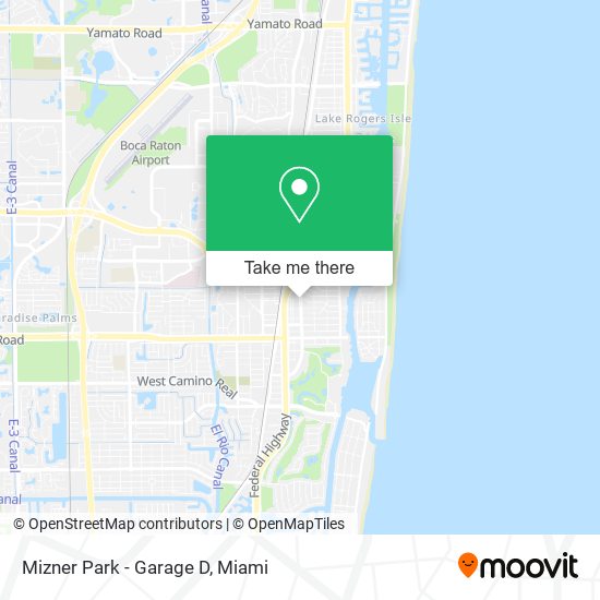 Mapa de Mizner Park - Garage D