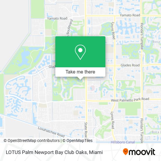 LOTUS Palm Newport Bay Club Oaks map