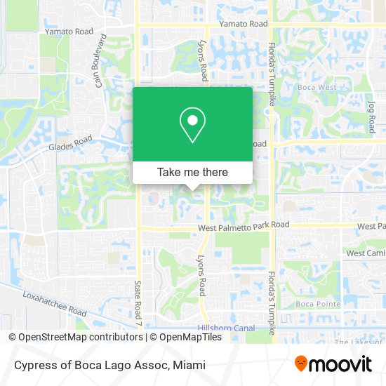 Mapa de Cypress of Boca Lago Assoc