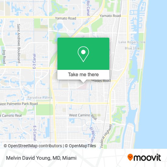 Melvin David Young, MD map