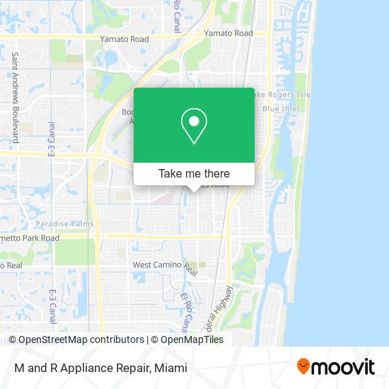 M and R Appliance Repair map