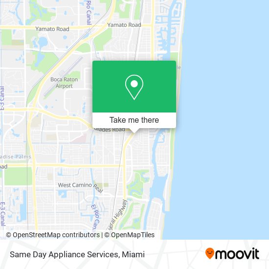 Mapa de Same Day Appliance Services