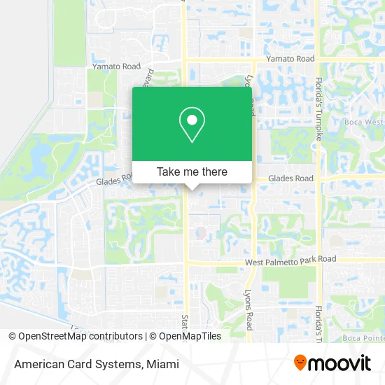 Mapa de American Card Systems