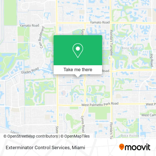 Exterminator Control Services map