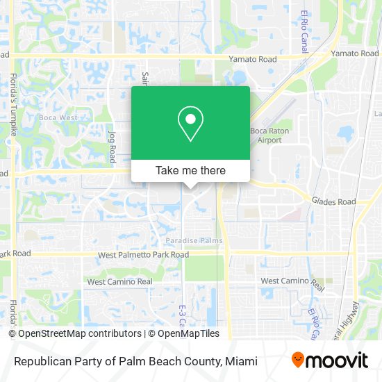 Republican Party of Palm Beach County map