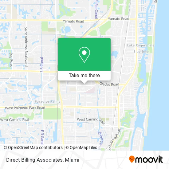 Direct Billing Associates map