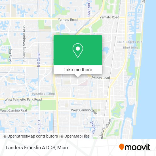 Mapa de Landers Franklin A DDS