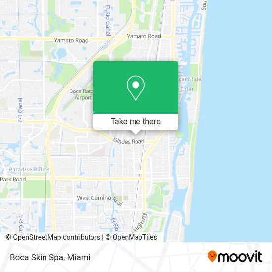 Boca Skin Spa map