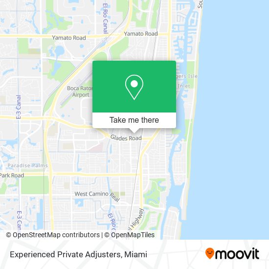 Experienced Private Adjusters map