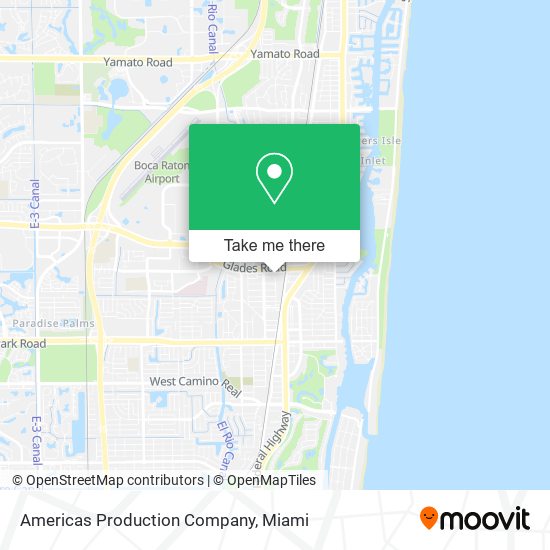 Americas Production Company map