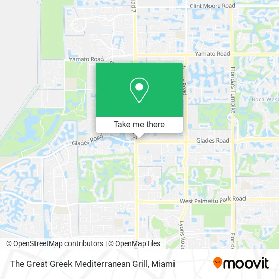 Mapa de The Great Greek Mediterranean Grill