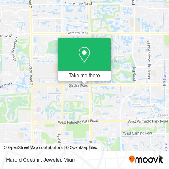 Harold Odesnik Jeweler map