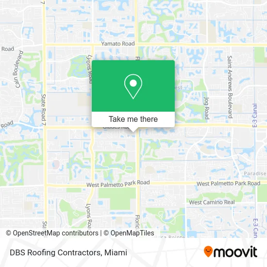 DBS Roofing Contractors map