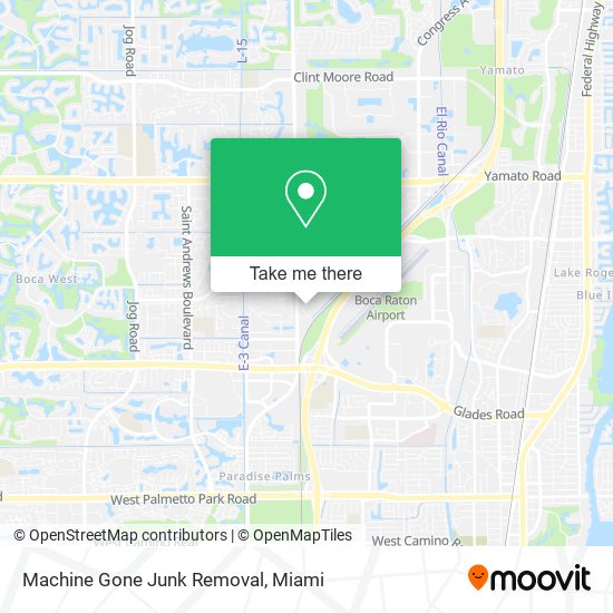Machine Gone Junk Removal map