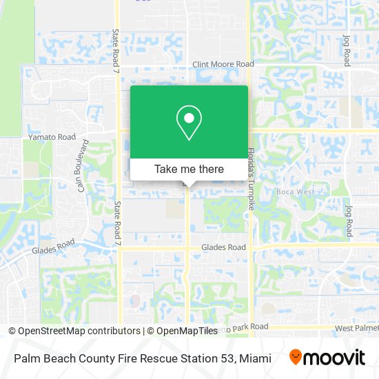 Palm Beach County Fire Rescue Station 53 map