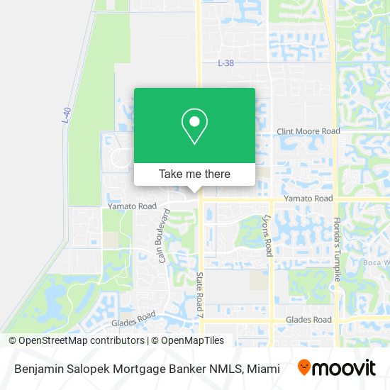 Benjamin Salopek Mortgage Banker NMLS map