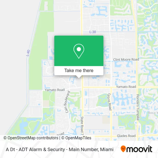 A Dt - ADT Alarm & Security - Main Number map