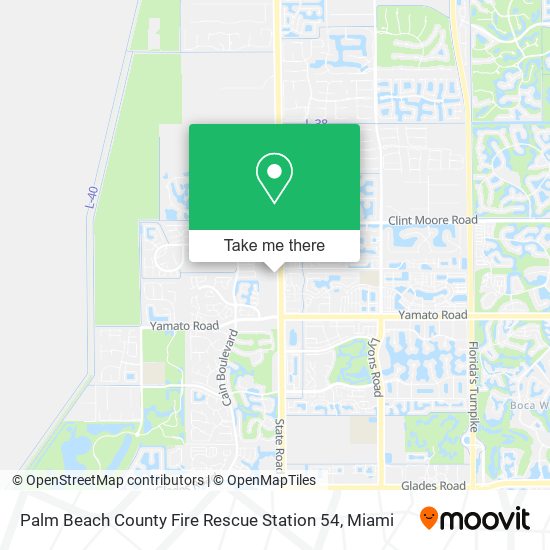 Mapa de Palm Beach County Fire Rescue Station 54