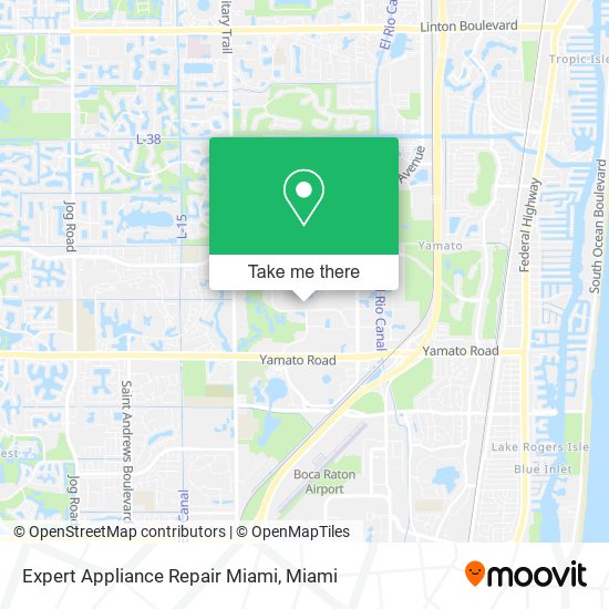 Mapa de Expert Appliance Repair Miami