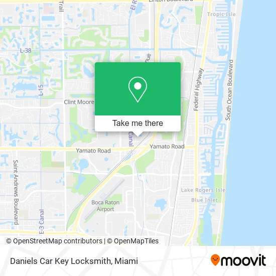 Daniels Car Key Locksmith map