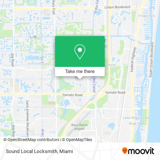 Sound Local Locksmith map