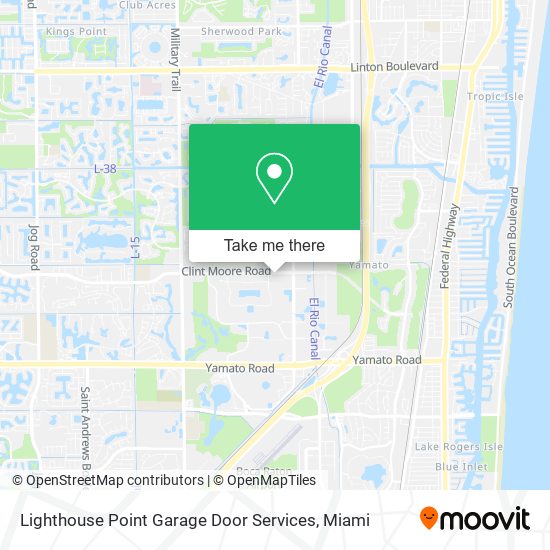 Mapa de Lighthouse Point Garage Door Services