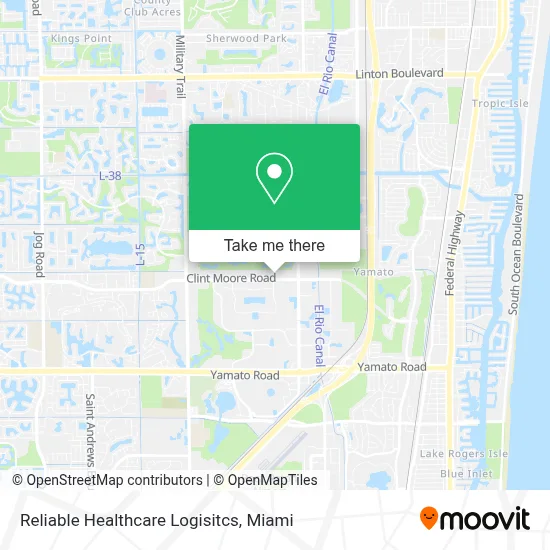 Reliable Healthcare Logisitcs map