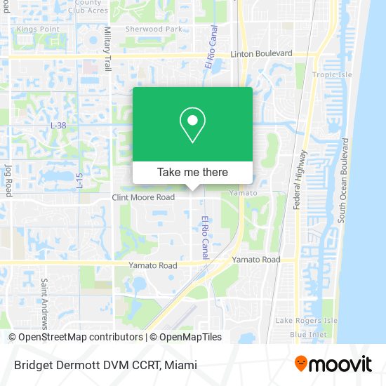 Bridget Dermott DVM CCRT map