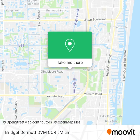 Bridget Dermott DVM CCRT map