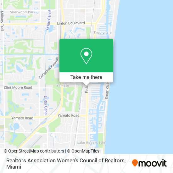 Realtors Association Women's Council of Realtors map