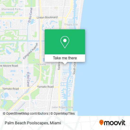 Palm Beach Poolscapes map