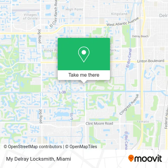 My Delray Locksmith map